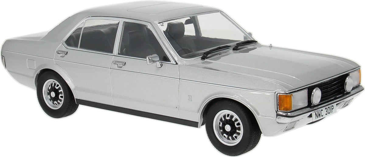 Ford Granada Mk1 Silver RHD UK Exclusive 360pcs 1:18 Scale Diecast Car – Model Car Group