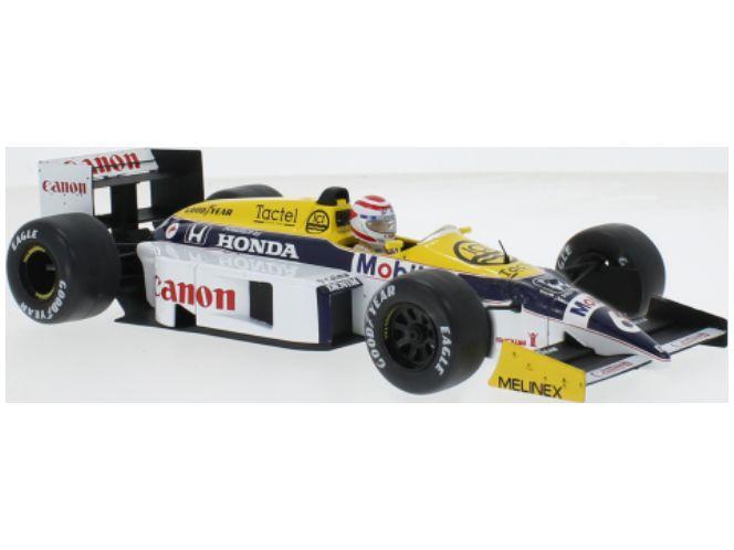 Williams FW11 Canon Williams Honda #6 F1 Brazilian GP 1986 Nelson Piquet 1:18 Scale Diecast Car – Model Car Group