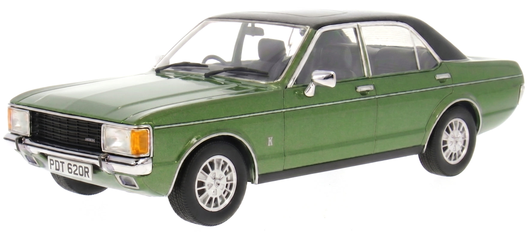 Ford Granada MK1 Metallic Green RHD UK Exclusive 300pcs 1:18 Scale Diecast Car – Model Car Group