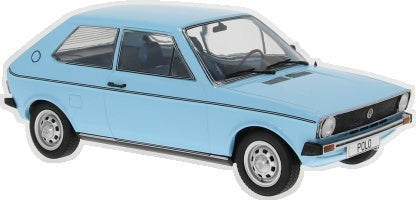 Volkswagen Polo Mk1 Light Blue 1975 1:18 Scale Diecast Car – Model Car Group