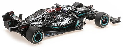 Mercedes-AMG W11 EQ Performance(Flat Tyre) F1 British GP 2020 Lewis Hamilton 1:18 Scale Diecast Car – Minichamps