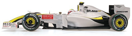 Brawn GP BGP001 Winner F1 European GP 2009 Rubens Barrichello 1:18 Scale Diecast Car – Minichamps