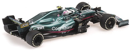 Aston Martin AMR21 F1 Monaco GP 2021 Sebastian Vettel 1:43 Scale Diecast Car – Minichamps