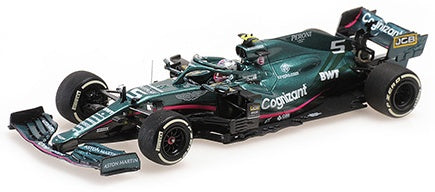Aston Martin AMR21 F1 Monaco GP 2021 Sebastian Vettel 1:43 Scale Diecast Car – Minichamps