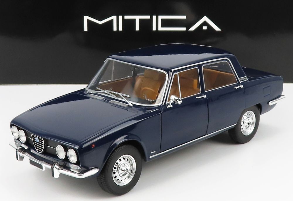 Alfa Romeo 2000 Berlina 1971 w/Commando Polizia Decals 1:18 Scale Diecast Model Car – Mitica