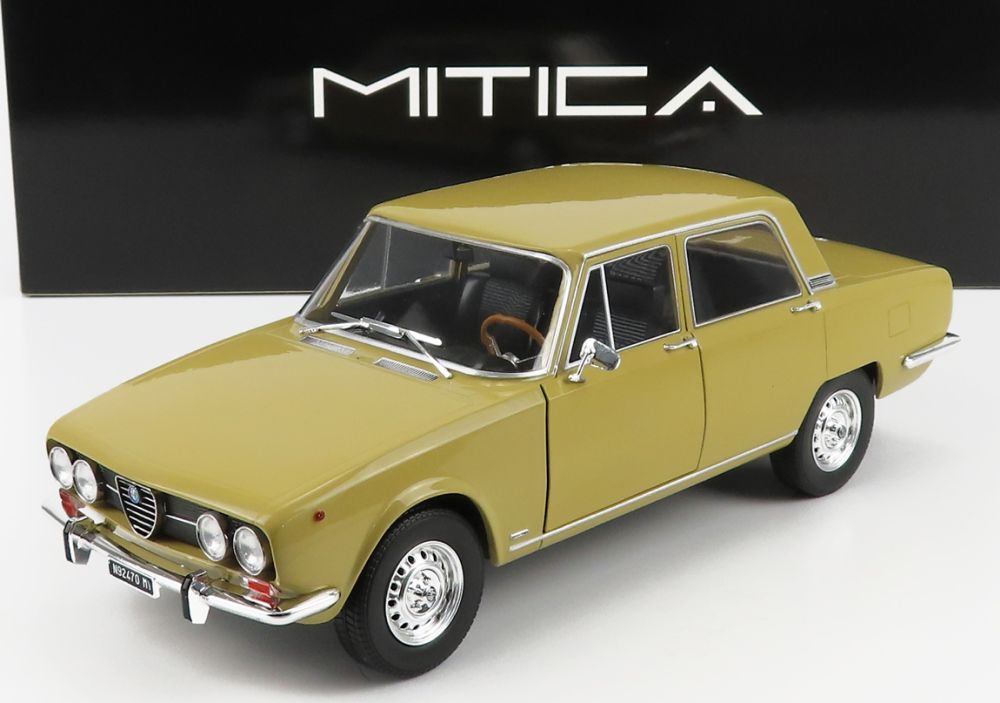 Alfa Romeo 2000 Berlina 1971 Giallo Piper 116 1:18 Scale Diecast Model Car – Mitica