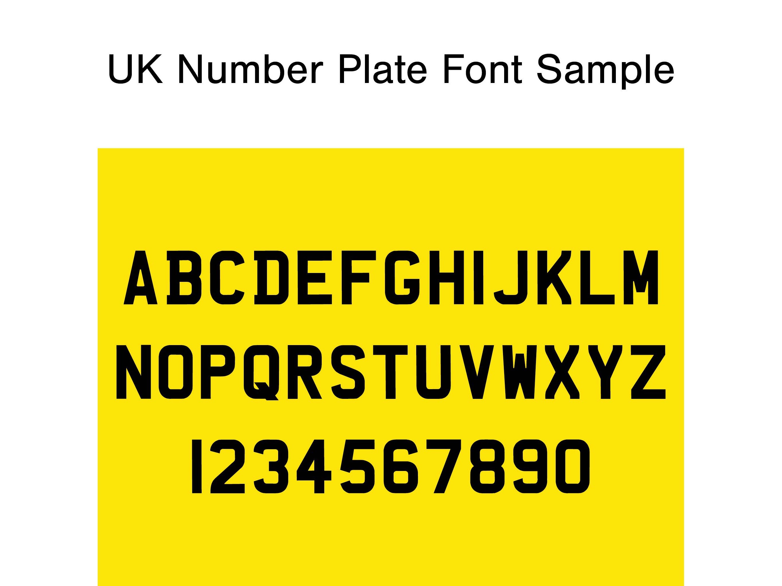 Model Motorcycle DIY Vinyl Number Plates | Custom Registration Plates for 1:12 Scale Models