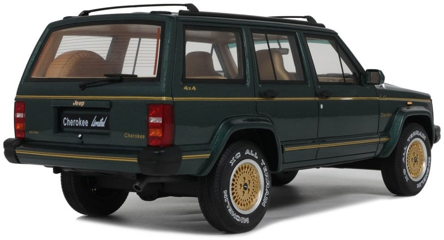 Jeep Cherokee XJ Limited Hunter Green 1995 1:18 Scale Resin Car – OttOmobile