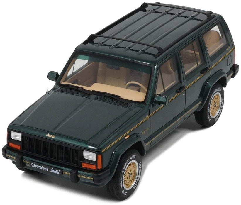 Jeep Cherokee XJ Limited Hunter Green 1995 1:18 Scale Resin Car – OttOmobile