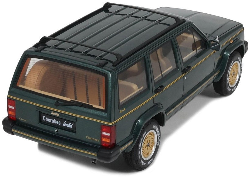 Jeep Cherokee XJ Limited Hunter Green 1995 1:18 Scale Resin Car – OttOmobile