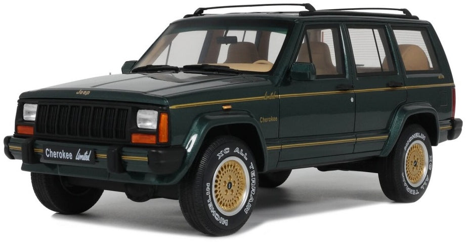 Jeep Cherokee XJ Limited Hunter Green 1995 1:18 Scale Resin Car – OttOmobile