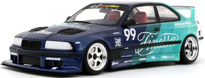 BMW E36 MY KYZA Blue 2024 1:18 Scale Resin Car – OttOmobile Samurai Collection-OttOmobile-Diecast Model Centre