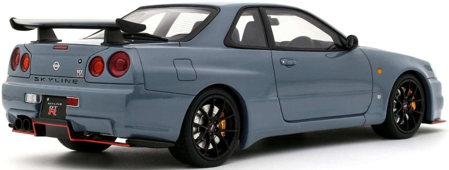 Nissan Skyline GT-R (BNR34) w/Body Kit Stealth Grey 2025 1:18 Scale Resin Car – OttOmobile