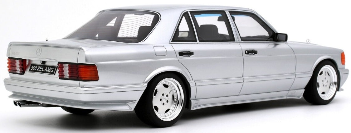 Mercedes-Benz 560 (W126) 6.0 SEL AMG Brilliant Silver 1989 1:18 Scale Resin Car – OttOmobile Samurai Collection-OttOmobile-Diecast Model Centre