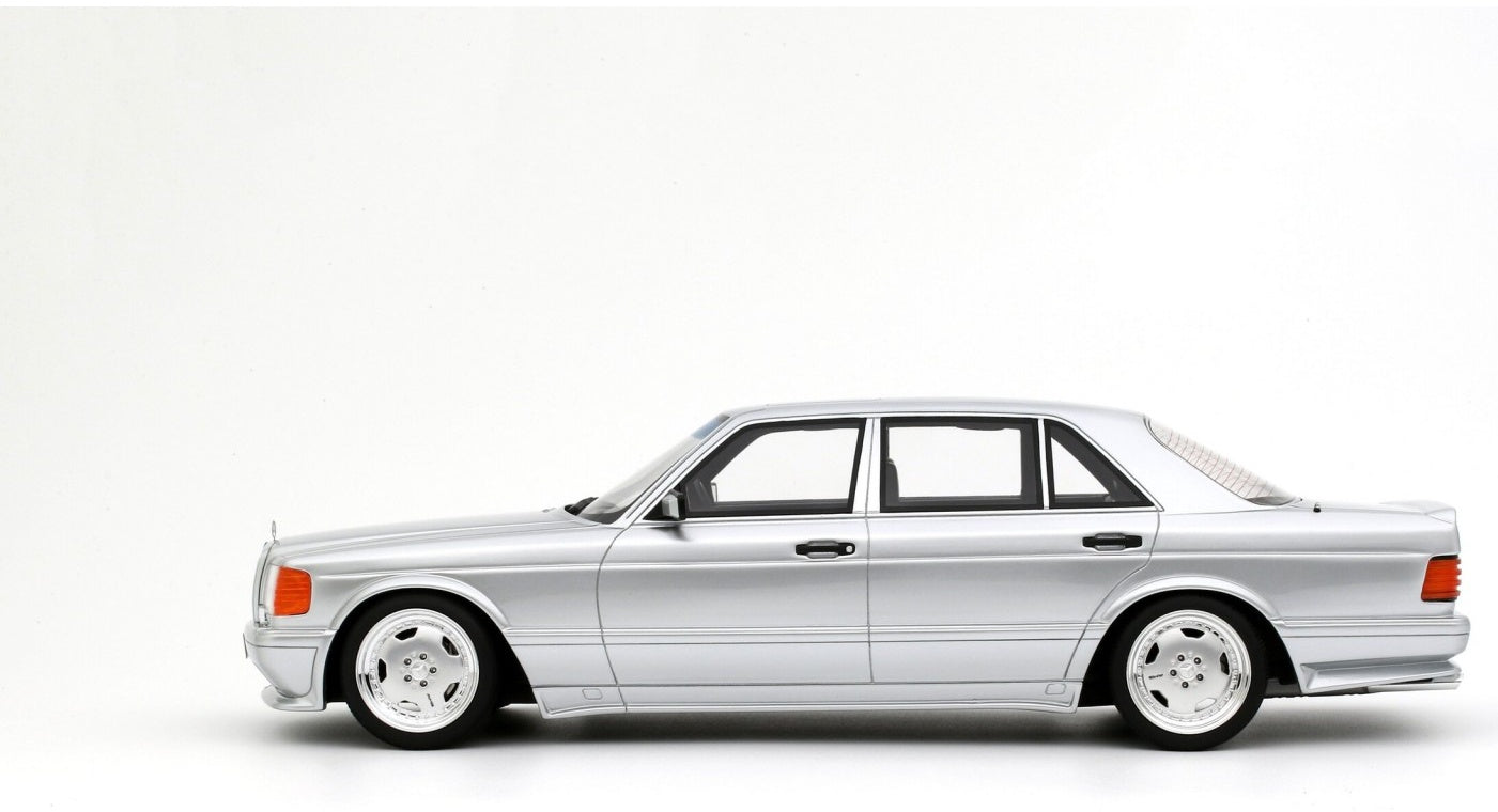 Mercedes-Benz 560 (W126) 6.0 SEL AMG Brilliant Silver 1989 1:18 Scale Resin Car – OttOmobile Samurai Collection-OttOmobile-Diecast Model Centre