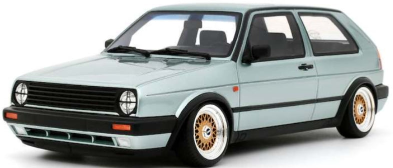 Volkswagen Golf Mk2 GTi 'Stance' Calypso Green 1:18 Scale Resin Car – OttOmobile Samurai Collection-OttOmobile-Diecast Model Centre