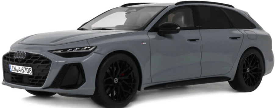Audi A6 Avant E-Hybrid Quattro Edition One Nardo Grey 2025 1:18 Scale Resin Model Car – OttOmobile