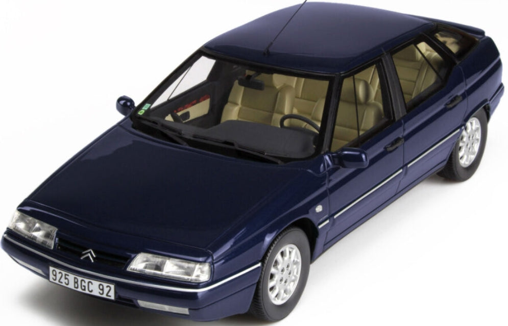 Citroen XM V6 Sapphire Blue 1998 1:18 Scale Resin Model Car – OttOmobile