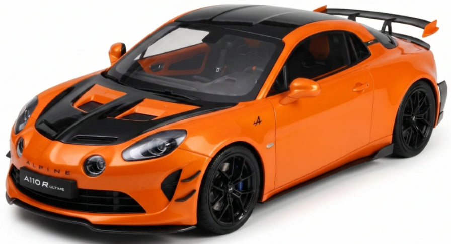 Alpine A110R Ultime Matte Orange Solar 2025 1:18 Scale Resin Car – OttOmobile Samurai Collection-OttOmobile-Diecast Model Centre