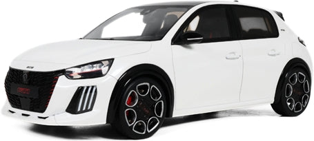 Peugeot E-208 GTI White 2026 1:18 Scale Resin Car – OttOmobile