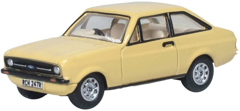 Ford Escort Mk2 Sahara Beige 1:76 Scale Diecast Car – Oxford Diecast