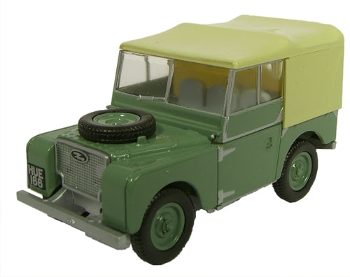 Land Rover 80 S1 (HUE) Sage Green 1:76 Scale Diecast Model Car – Oxford Diecast
