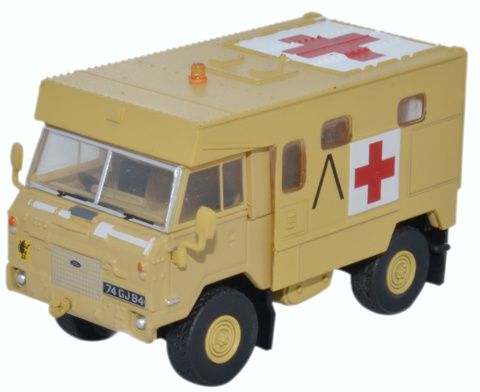 Land Rover FC Ambulance Gulf War Operation Granby 1991 1:76 Scale Diecast – Oxford Diecast
