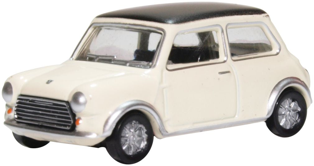 Austin Mini Cooper S MkII Snowberry White/Black 1:76 Scale Diecast Model Car – Oxford Diecast