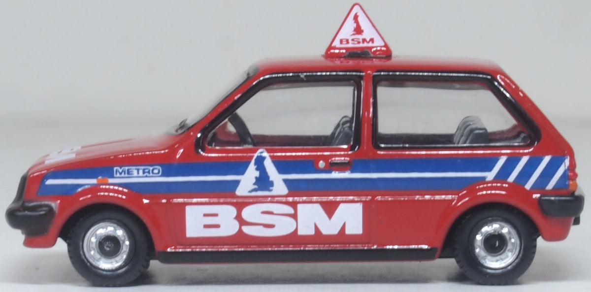 Austin Mini Metro British School of Motoring BSM 1:76 Scale Diecast Car – Oxford Diecast