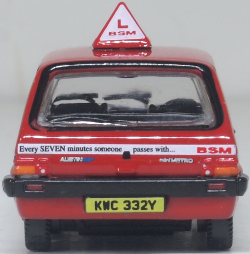 Austin Mini Metro British School of Motoring BSM 1:76 Scale Diecast Car – Oxford Diecast