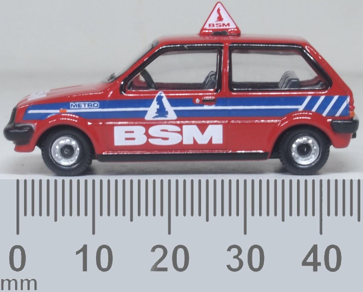 Austin Mini Metro British School of Motoring BSM 1:76 Scale Diecast Car – Oxford Diecast