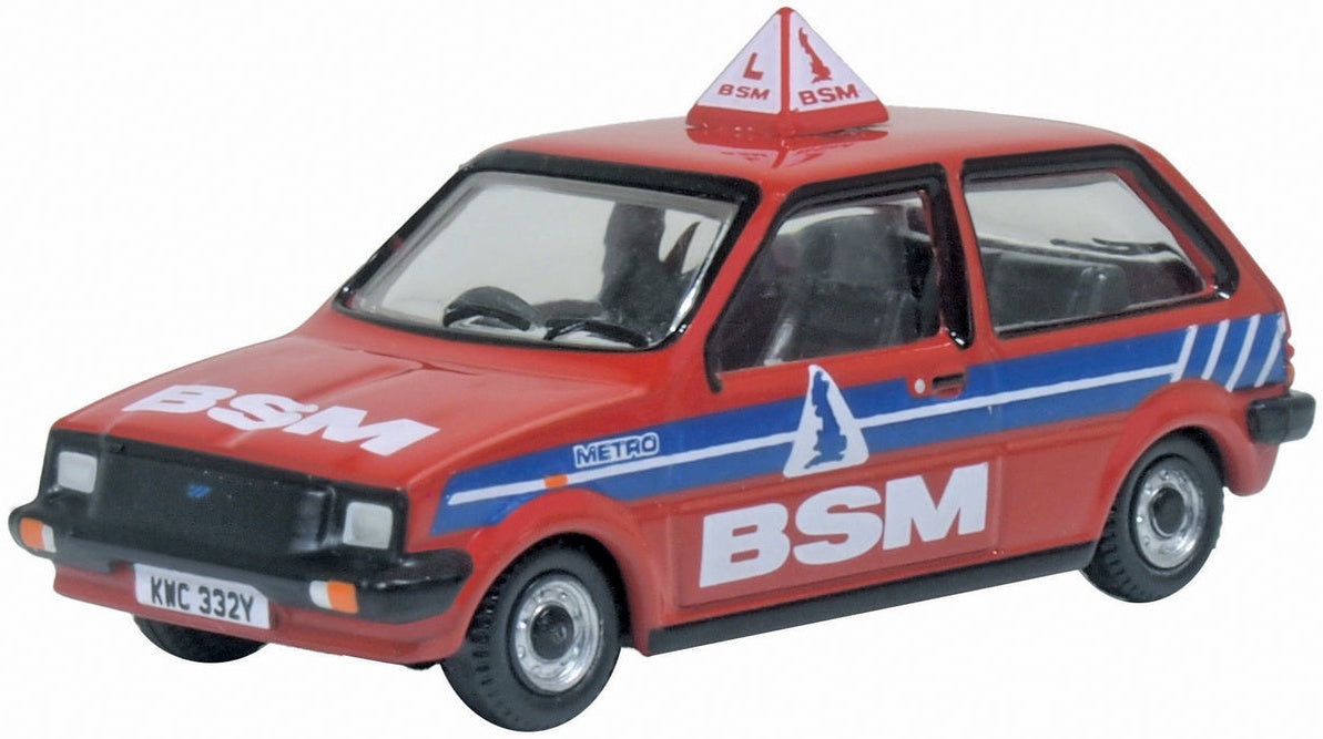 Austin Mini Metro British School of Motoring BSM 1:76 Scale Diecast Car – Oxford Diecast