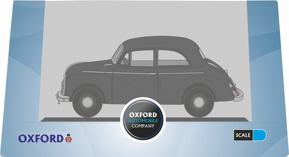 Morris Minor MMS Saloon Black 1:76 Scale Diecast Car – Oxford Diecast