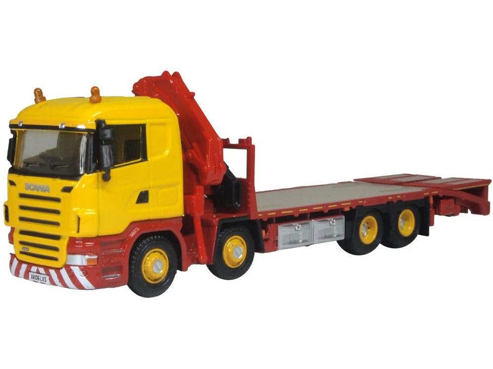 Scania Crane Lorry Yellow 1:76 Scale Diecast Model Truck – Oxford Diecast