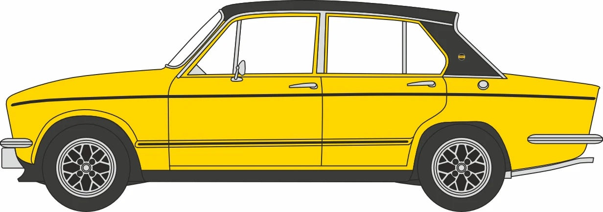 Triumph Dolomite Sprint Inca Yellow 1:76 Scale Diecast Car – Oxford Diecast