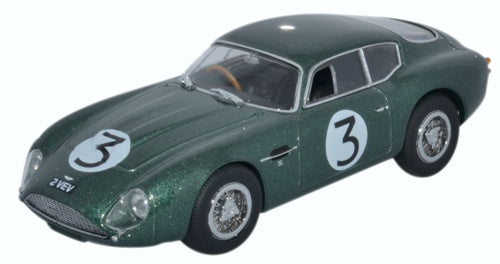 Aston Martin DB4GT Zagato 2 VEV Jim Clark Goodwood 1960 1:43 Scale Diecast Car – Oxford Diecast