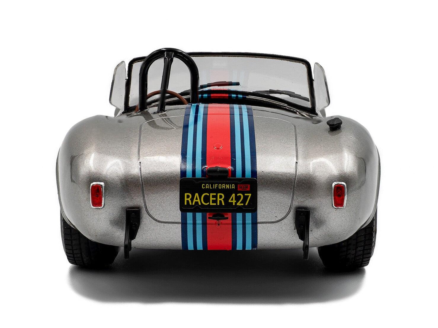 Shelby Cobra 427 Mk2 Solido Works M Racing Silver 1965 1:18 Scale Solido Diecast Model Car