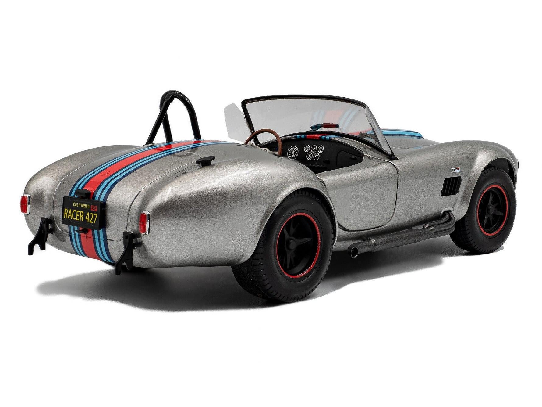 Shelby Cobra 427 Mk2 Solido Works M Racing Silver 1965 1:18 Scale Solido Diecast Model Car