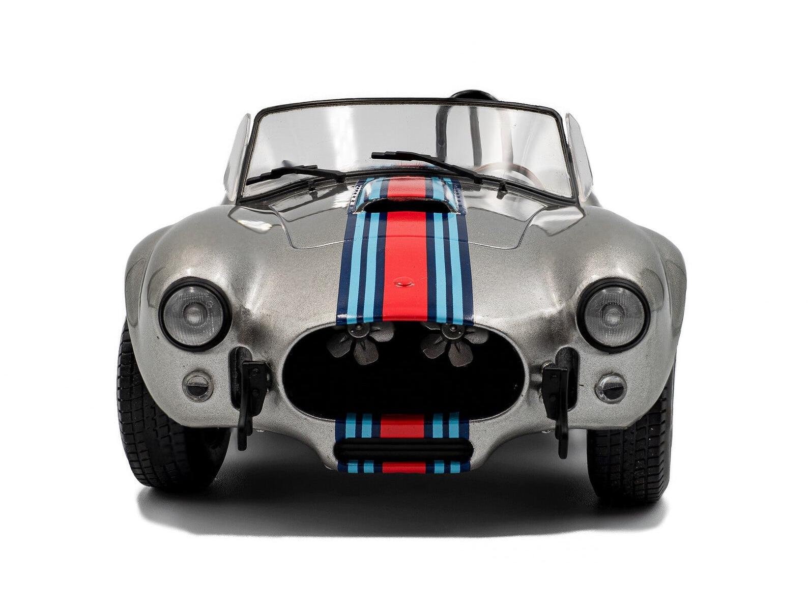 Shelby Cobra 427 Mk2 Solido Works M Racing Silver 1965 1:18 Scale Solido Diecast Model Car