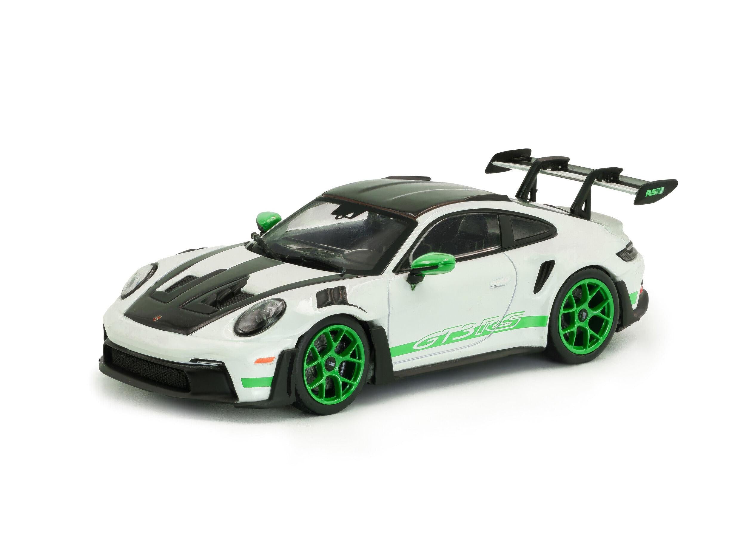 Porsche 911 (992) GT3 RS 2023 Hommage au Pack Carrera RS blanc avec accents verts Modèle réduit 1:43