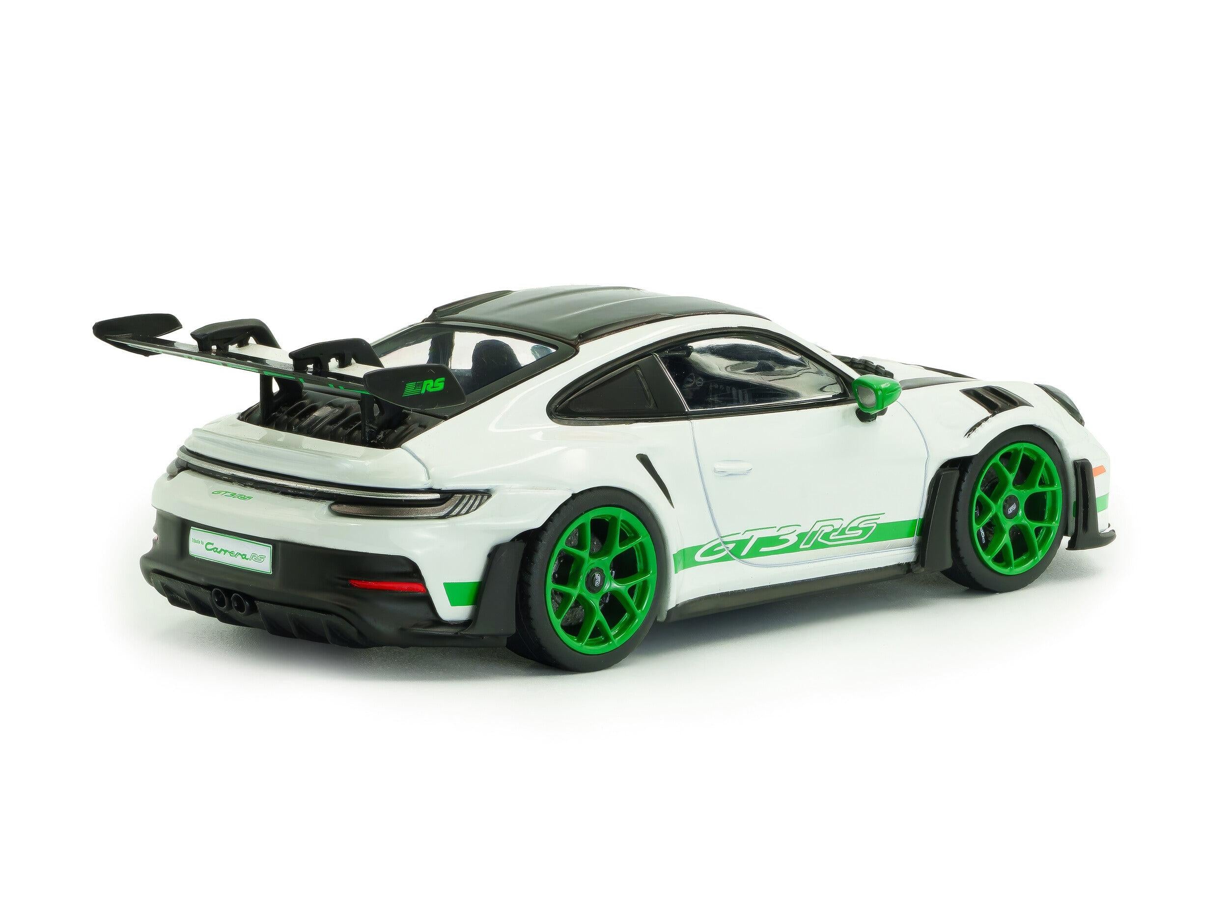 Porsche 911 (992) GT3 RS 2023 Hommage au Pack Carrera RS blanc avec accents verts Modèle réduit 1:43