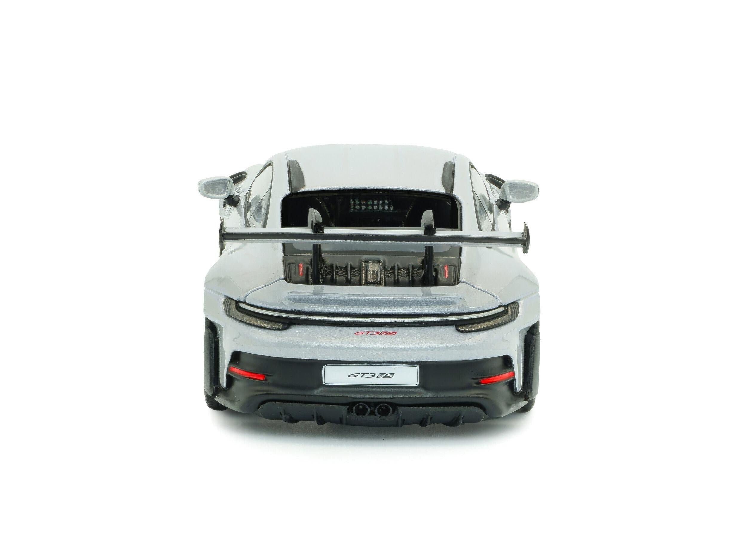 Porsche 911 (992) GT3 RS 2023 Ice Grey Metallic w/Pyro Red accents 1:43 Scale Model Car