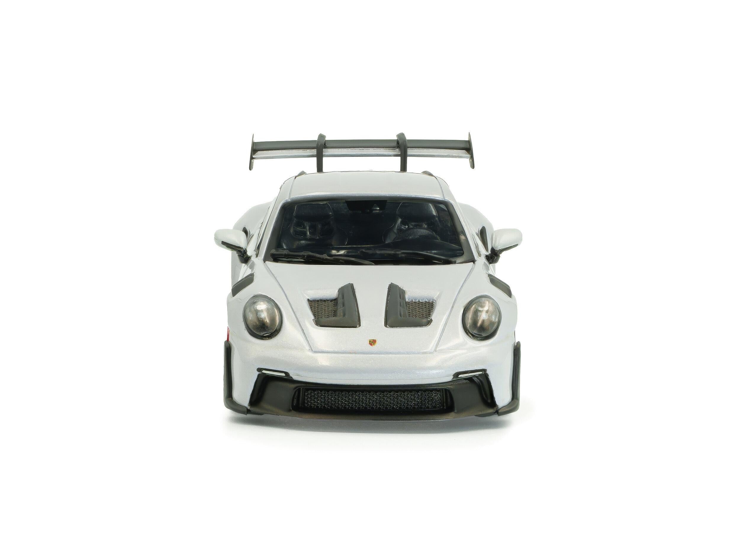 Porsche 911 (992) GT3 RS 2023 Ice Grey Metallic w/Pyro Red accents 1:43 Scale Model Car