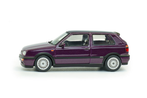 Volkswagen Golf Mk3 VR6 1994 Dusty Mauve Pearl 1:43 Scale Solido Diecast Model Car