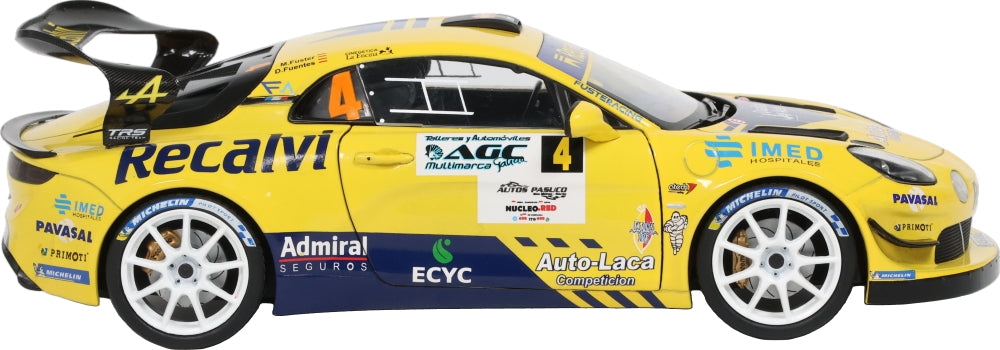 Alpine A110 RGT+ #4 Rallye Du Mont Blanc 2025 Fuster/Fuentes 1:18 Scale Diecast Car – Solido