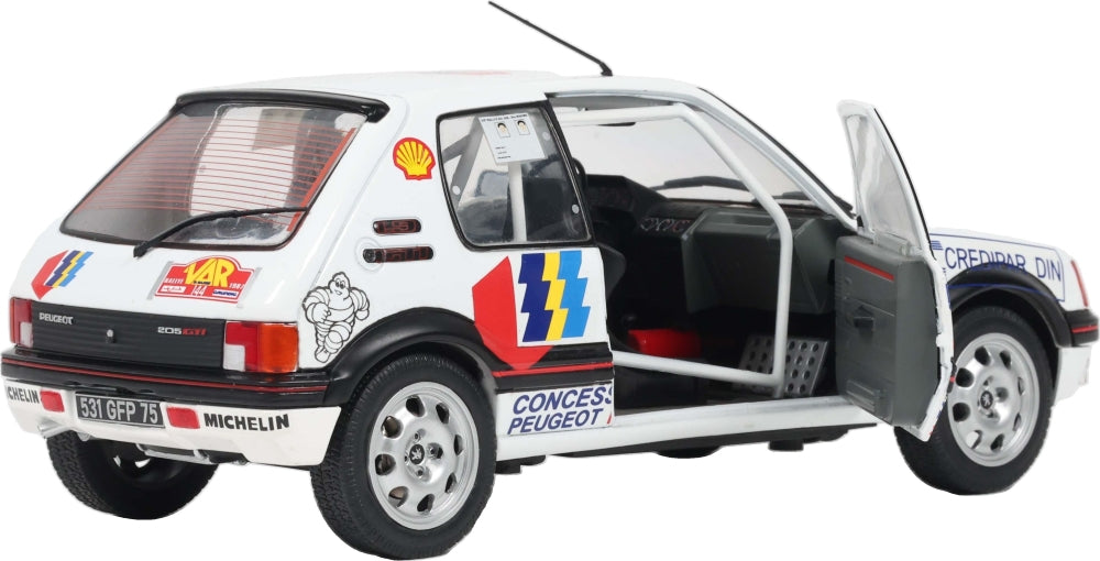 Peugeot 205 GTi GR.N #144 Rallye Du Var 1987 F. Delecour 1:18 Scale Diecast Car – Solido
