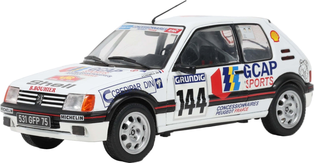 Peugeot 205 GTi GR.N #144 Rallye Du Var 1987 F. Delecour 1:18 Scale Diecast Car – Solido