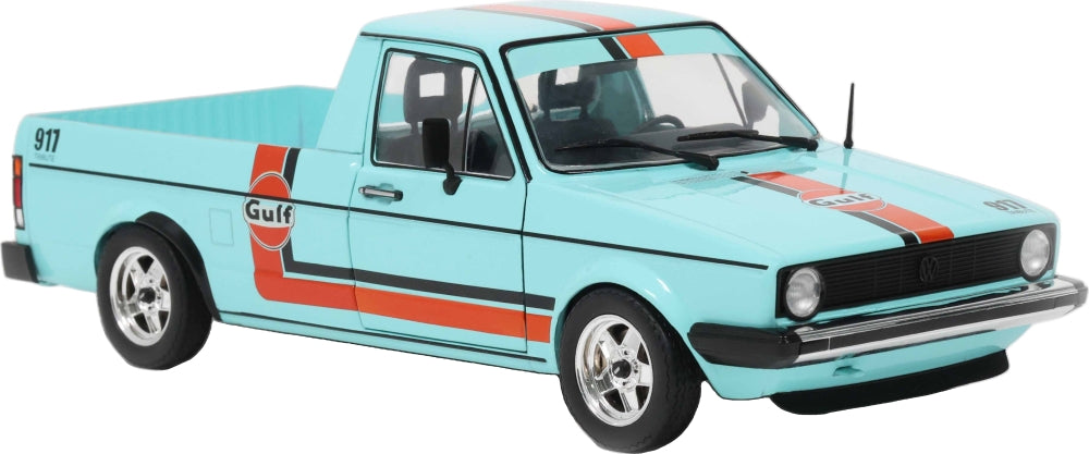 VW Caddy Mk1 Oil Service Blue 1982 1:18 Scale Diecast Pickup – Solido
