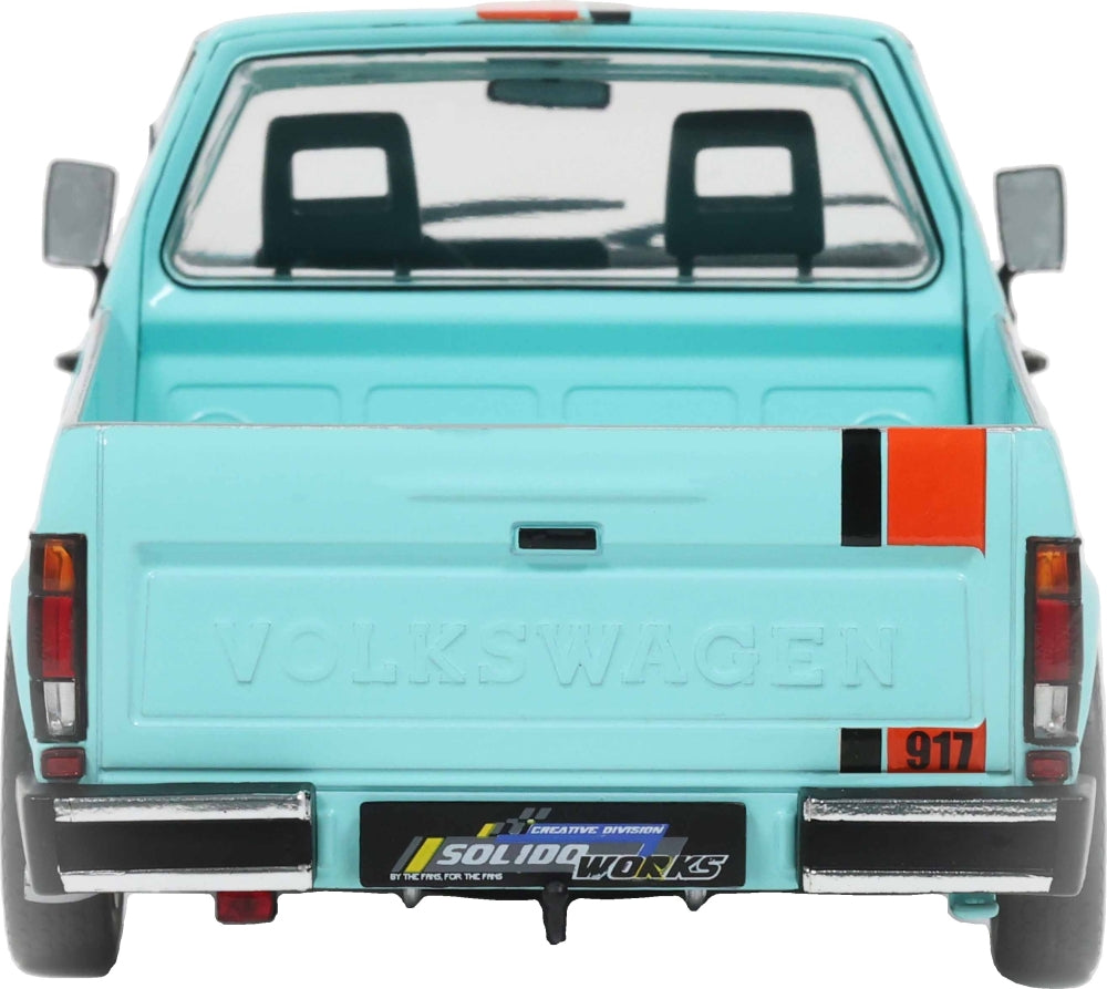 VW Caddy Mk1 Oil Service Blue 1982 1:18 Scale Diecast Pickup – Solido