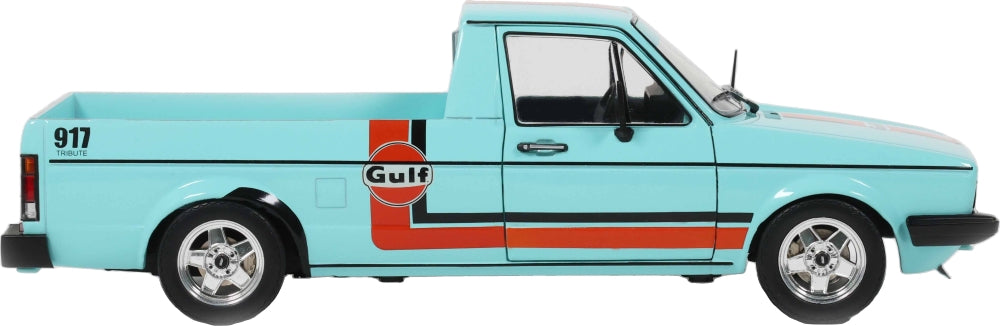 VW Caddy Mk1 Oil Service Blue 1982 1:18 Scale Diecast Pickup – Solido